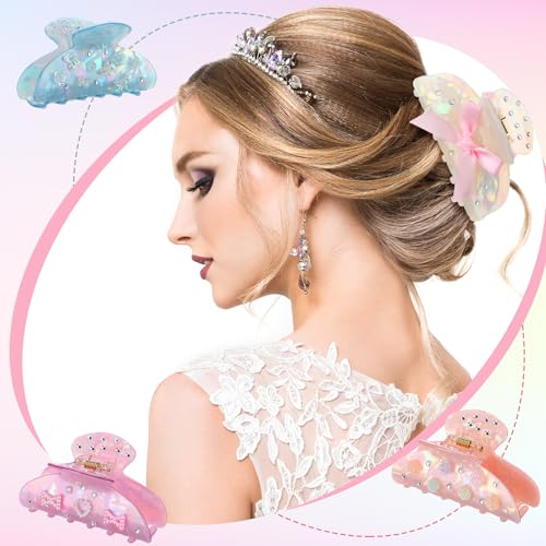 DIY Hair Claw Clip Kit with Rhinestones and Decorations - Classic