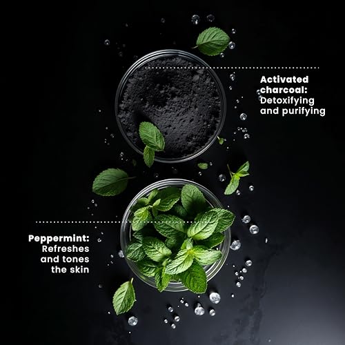 Pili Natural Activated Charcoal Soap Bars with Peppermint oil (3 Pack). Face and Body Natural Detoxifying Soap Bars. For Men, Women and Teens.