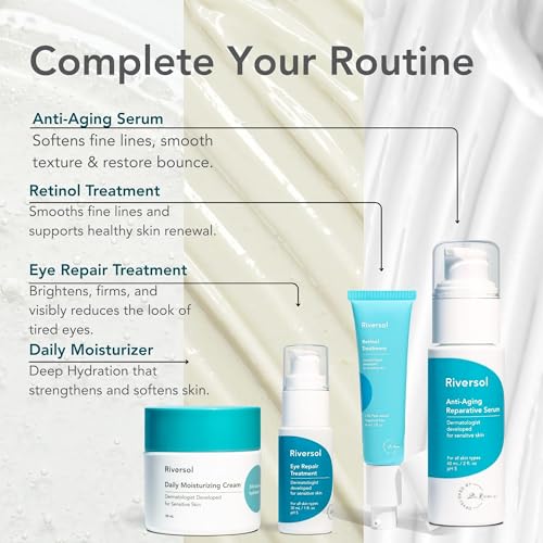 Riversol Hydrating Cream Cleanser for Sensitive, Rosacea-Prone Skin - 6 Fl Oz