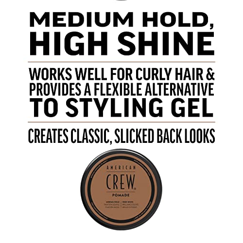Men's Water-Based Hair Pomade with Medium Hold & High Shine - Travel Duo Set