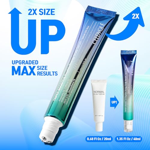 Peptide Hair Growth Serum Roll-On - Rosemary 2% Caffeine 1% 2.7 Fl Oz Turquoise