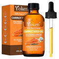 Cold Pressed Carrot Seed Oil 4 fl oz - 100% Pure and Natural Carrier Oil for Skin & Hair, Lightweight Facial & Scalp Oil, Gua Sha, DIY Blends, Massage