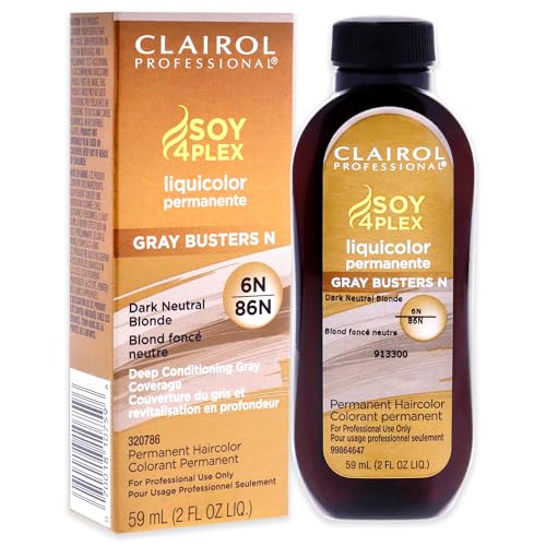 Clairol Professional Permanent Liquicolor for Medium Blonde/Dark Blonde Hair Color with 100% Gray Coverage | Packaging May Vary
