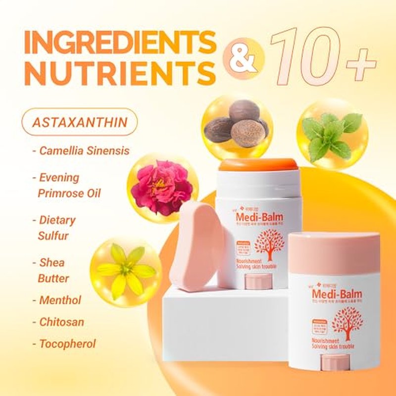 Astaxanthin Multi-Care Balm Stick ? Soothing & Moisturizing for Dry, Sensitive Skin | Safe for Babies, Kids & Adults | Natural, Steroid-Free | wemedibalm (20g / 0.70 oz)