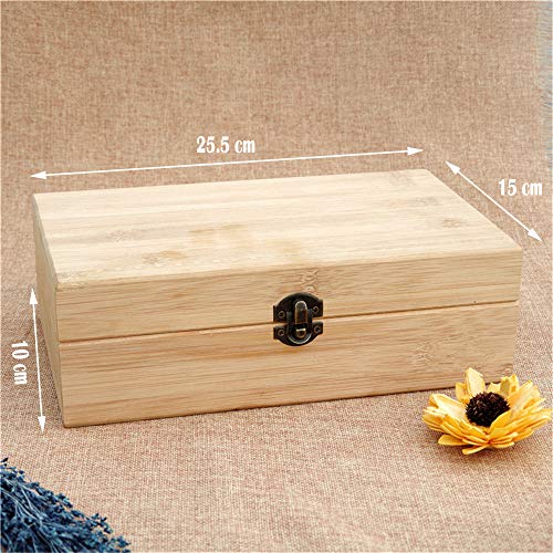 Wooden Essential Oil Organizer Case with Lock, 36 Slots Travel Storage