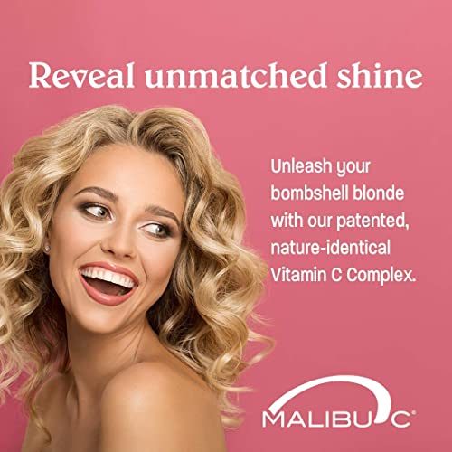 Malibu C Blondes Enhancing Sulfate-Free Purple Shampoo 33.8 Fl Oz - Preserves Highlights & Removes Brassiness