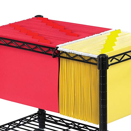 Black Safco Mobile File Cart for Letter & Legal Folders - Steel Office Storage