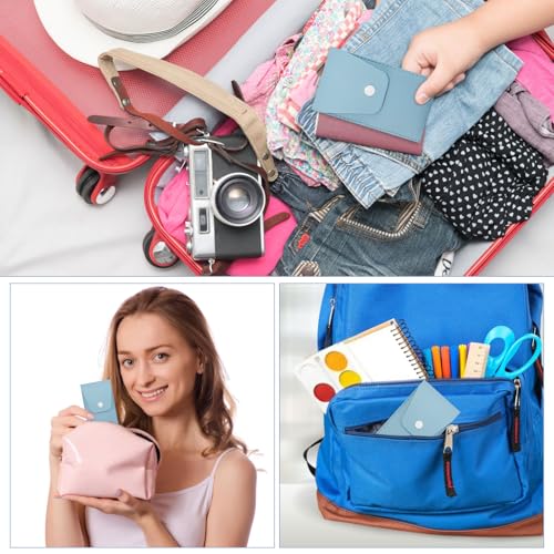 Light Blue 15-Piece Travel Makeup Brush Set - Compact & Portable Girl Gift