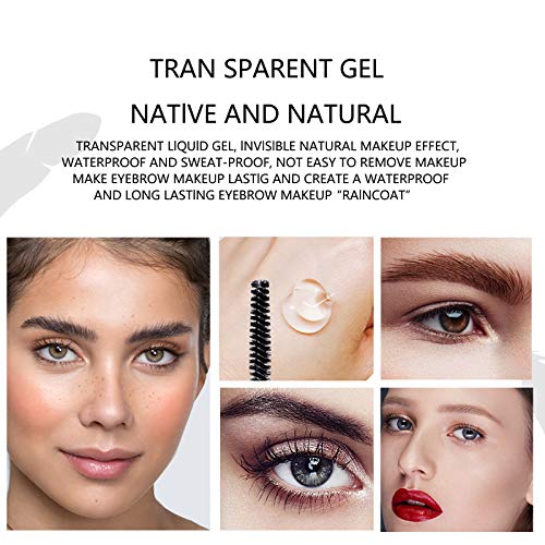 Clear Eyebrow Setting Gel,2PCS Brow Fixed Gel,Waterproof Sweat-Proof EyeBrow Gel, Long Lasting, Brows Styling Repair Liquid For Makeup