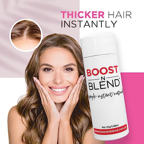Dark Brown Hair Volumizer & Concealer Powder for Thinning Hair - Cotton Fibers, 25g