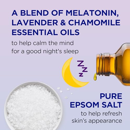 Dr Teal's Sleep Blend Body Wash with Epsom Salt & Melatonin - 24 Fl Oz Pack of 4