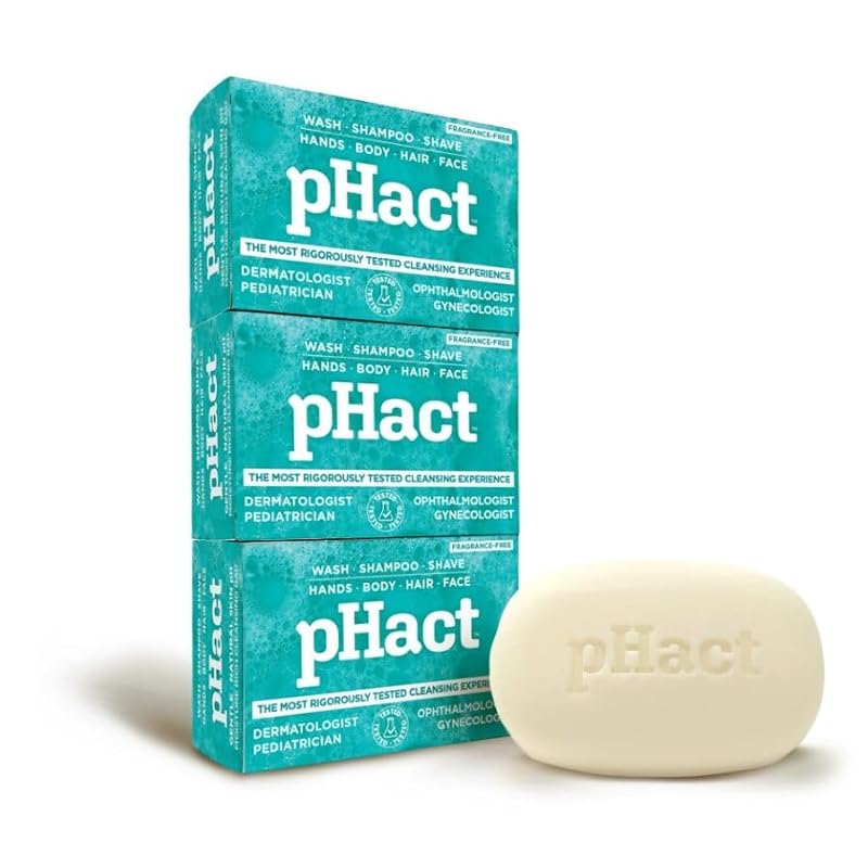 Unscented pH Cleansing Bar 4.25 oz Pack of 3 - Gentle Skin pH Balance