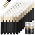 60 Pieces Lash Shampoo Brushes with Container, Eyelash Extension Cleansing Brush Nose Pore Cleaning Tool Peel off Blackhead Removing Tool Cosmetic Lash Cleanser Facial Cleansing