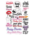 24 x Vixen Temporary Tattoo Sexy Naughty Kinky Sticker