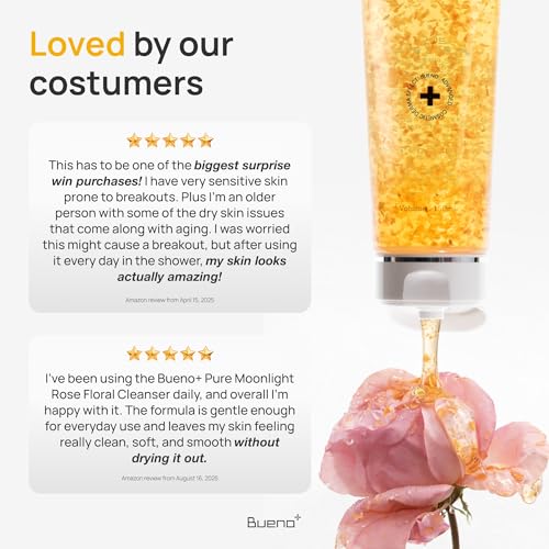Gentle Organic Facial Cleanser with Rose Petals for All Skin Types - Anti-Aging & Hydrating - 5.03 fl oz