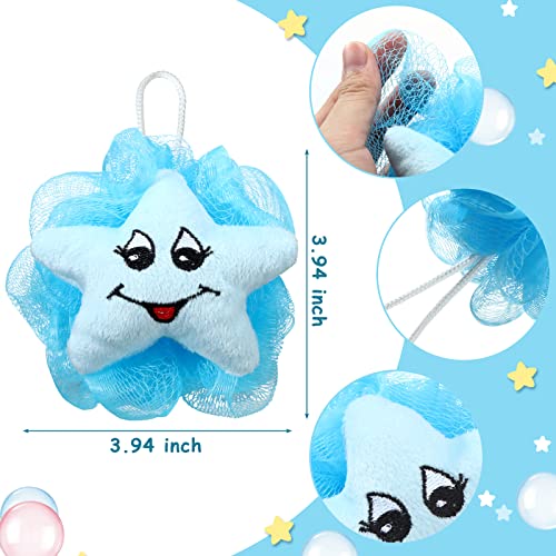 Kids Cartoon Animal Bath Loofahs Bulk 16 Pack Soft Shower Sponges for Children