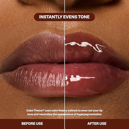 POUND CAKE Cake Theory Lip Tone Equalizing Oil Duo | Hydrating and High-Shine Blurring Lip Oils in Browning (Purple Brown Tint) & Melted Butter (Yellow Tint) | Clean, Vegan, and Moisturizing Formula ?