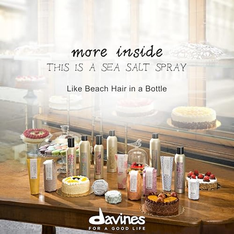 Davines This Is A Sea Salt Spray, Light Hold Beachy Waves & Texture - Adds Gritty Texture & Volume for Tousled Looks - Matte Finish, 8.45 Fl Oz