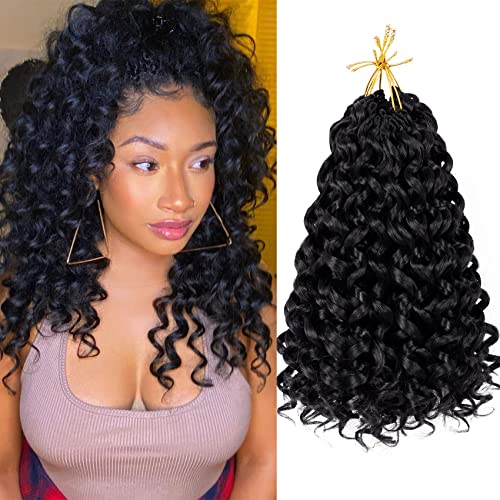 12 Inch Curly Crochet Hair 7 Pack for Black Women - Bouncy Beach Curl Style