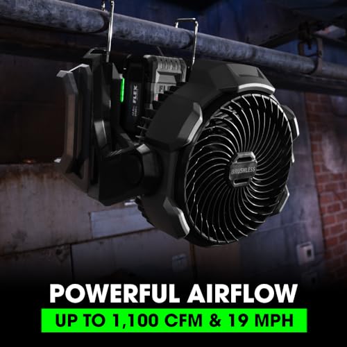 FLEX 24V Cordless Jobsite Fan 1100 CFM Portable Cooling Tool