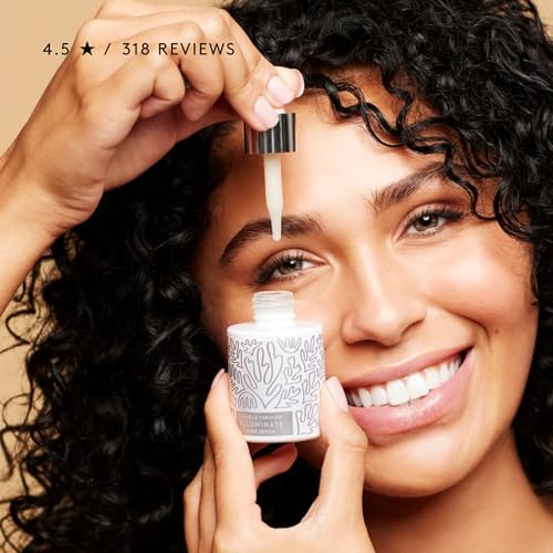 Naked & Thriving Illuminate Face Serum with Hyaluronic Acid & Vitamin C – Organic Anti-Aging Treatment for Mature Skin