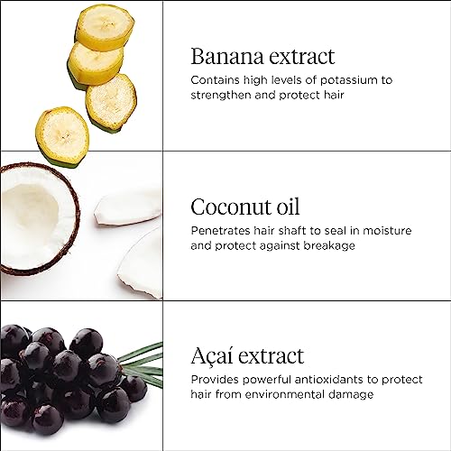 Briogeo Superfoods Banana + Coconut Nourishing Conditioner, Replenish Dull, Dry Hair and Supports Healthy Hair and Scalp, Moisturizing for All Hair Textures, Vegan, Cruelty-Free
