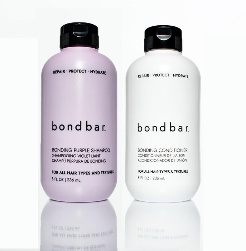 Purple Brightening Shampoo & Conditioner for Gray & Lightened Hair - Repair & Hydrate