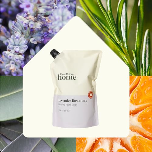 Plant Therapy Lavender Rosemary Foaming Hand Soap Refill 32 oz - Herbal, Gentle, Eco-Friendly