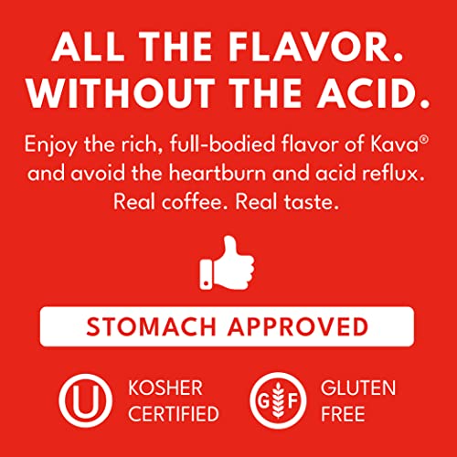 Unflavored Kava Low Acid Instant Coffee 4 oz Pack of 6 - Acid Neutralized