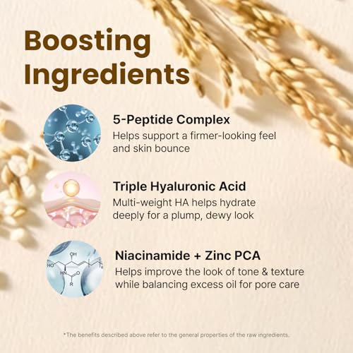 Rice PDRN Milky Toner with Niacinamide, Hyaluronic Acid & Ceramide for Glass Skin, Deep Hydrating Moisturizing Booster, Glow Essence, Korean Skin Care (5.07 Fl Oz / 150ml)