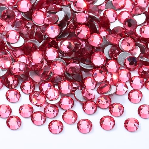 Rose SS20 Flatback Rhinestones 4.6-4.8mm - 2880PCS, Variation: 13-Rose
