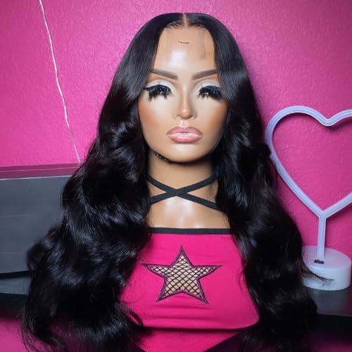 FEHOKA 10 Inch 2x6 Brazilian Body Wave HD Lace Closure for Black Women Middle Part
