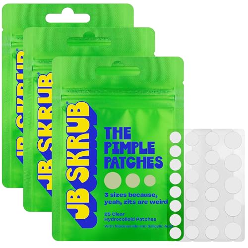 Salicylic Acid Pimple Patches 75ct Pack of 3 - Hydrocolloid Acne Dots for Face
