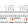 Blulu 40 Pieces Empty Lip Gloss Tubes with Wand 9 ml Mini Clear Candy Shape Lip Balm Tube Containers and 4 Pieces Funnel for DIY Cosmetics Women