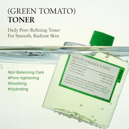 Green Tomato Pore Detox Mask & Toner Duo - Deep Cleansing & Pore Tightening
