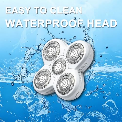 3 Pack White Titanium Alloy Shaver Heads Replacement for Frebird Flex Series - Men's Electric Head Shaver