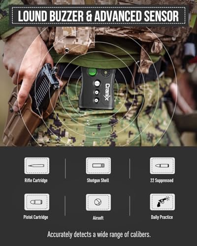 Professional Shot Timer for Shooting Competition - 0.01s Precision, Loud Buzzer & 4 Modes