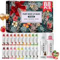 88 Pack Fruit Lip Balm Set - Natural Moisturizing Balms for Dry Lips, 10 Flavors - Bulk