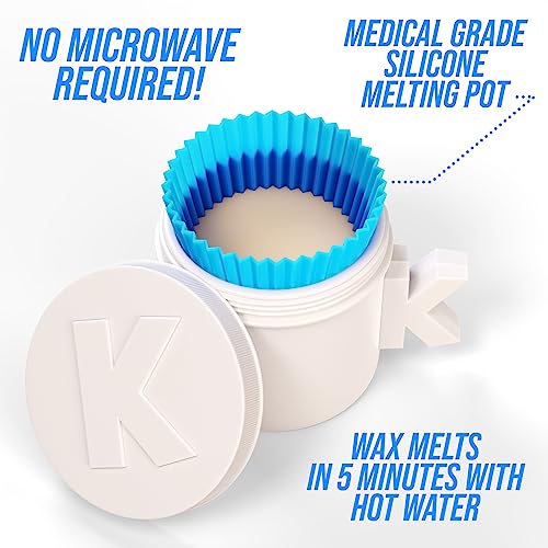Kenashii Super BUNDLE Nose & Ear Hair Removal Kit | 100 g Wax, 84 Applicators | No Microwave Needed | Nasal Waxing For Men and Women | 12 Balm Wipes, Mustache Guards, Storage Bag