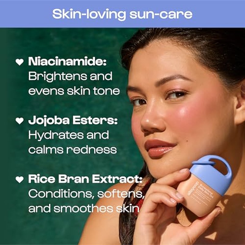 Alleyoop Sunsational Tinted Moisturizer SPF 50 for Face Broad Spectrum ? 100% Mineral Face Sunscreen with Jojoba, Hydrating & Soothing Tinted Sunscreen, Vegan & Cruelty-Free (Dawn)