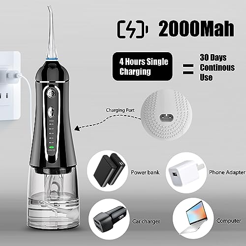 Cordless Water Flosser for Teeth with 7 Settings & Rechargeable Oral Irrigator