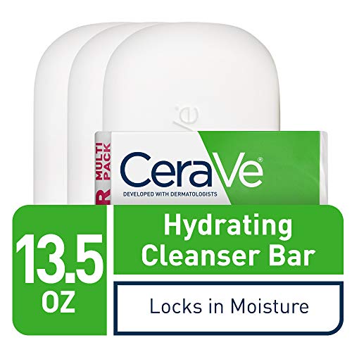 CeraVe Hydrating Cleanser Bar 4.5 oz Pack of 3 - Face & Body Moisturizing