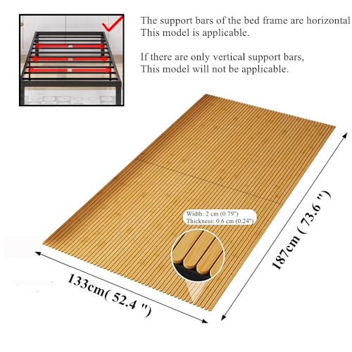 Full Size Breathable Heavy Duty Roll-Up Bunkie Board - Support for Mattress
