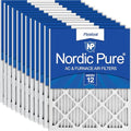 MERV 12 Pleated Air Filters 16x25x1 – 12 Pack for HVAC, Allergies