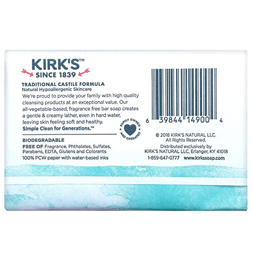 Kirks Natural Original Castile Soap 4 oz (12 per case)