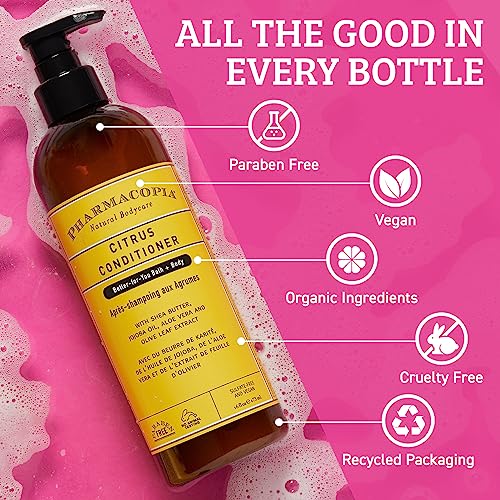 Citrus Moisturizing Hair Conditioner - Natural & Hydrating - 16 oz - Pharmacopia
