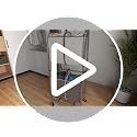 2-Tier Vertical Rolling Laundry Cart with 4 Removable Hampers & Odor Control