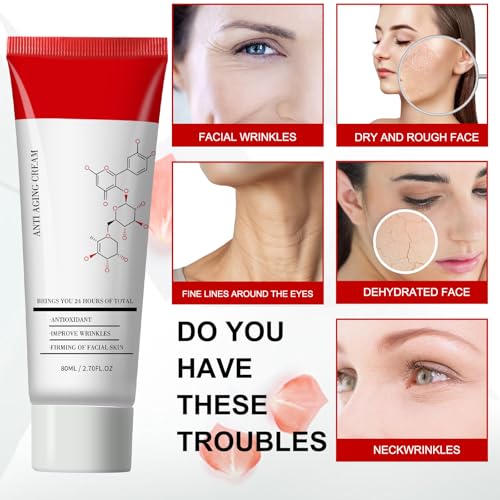 Skincare All In One Anti Aging Cream, Face Moisturize Cream, Facial Firming cream, Skin Tightening Cream for Face Fine Lines, Dark Circles, Suit for All Skin Types 2.7fl.oz