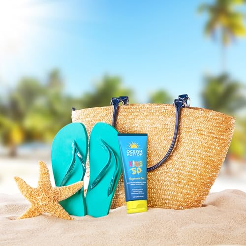 Kids Sunscreen Lotion SPF 50 6.8oz Pack of 2 - Water-Resistant, Oxybenzone-Free