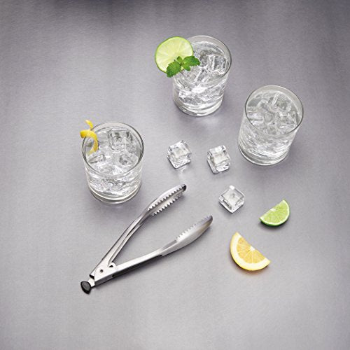 Stainless Steel Ice Bucket and Tongs Set with Lid - 4 Quart Capacity